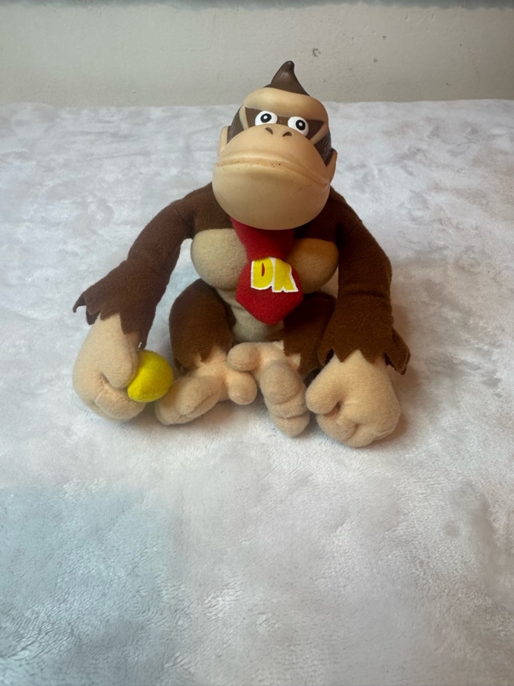 ToySite 1999 Donkey Kong 6" Plush Nintendo N64 BeanBag Plastic Head